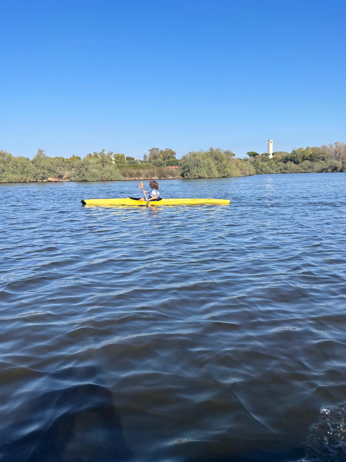 Atleti di canoa del Circolo Canottieri Sabaudia